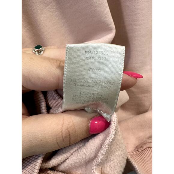 LOVE AND LEMONS Crewneck Fleeced Sweatshirt Pink - Picture 6 of 6